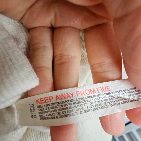 Anthropologie Daily Practice Faux Shearling Landscape Graphic Crop Jacket Sz XS - Picture 10 of 11